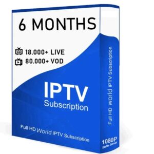 Iptv subscription 6 Months
